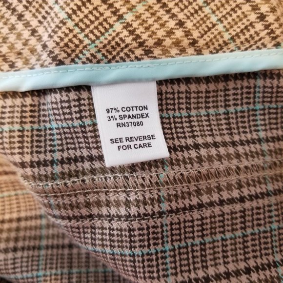 JM Sportswear by CATO Plaid Crop Pants Size 14 - Picture 5 of 5